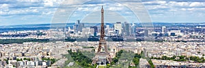 Paris Eiffel tower travel traveling landmark panorama from above in France