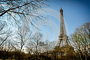 Paris Eiffel Tower vintage effect