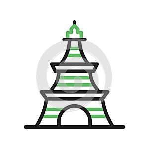 Paris Fashion Show Icon Image.