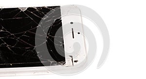 Broken iPhone 6S developed by the company Apple Inc