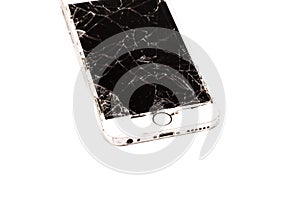 Broken iPhone 6S developed by the company Apple Inc