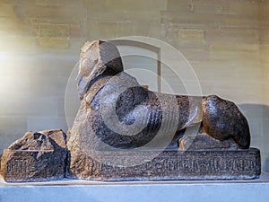 Statue of Sphinx in Louvre Museum