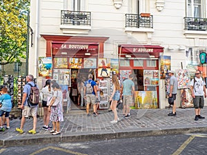 Tourist shop, Montmartre, Paris