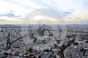 Paris. France. Eiffel tower. Panoramic view of the city.