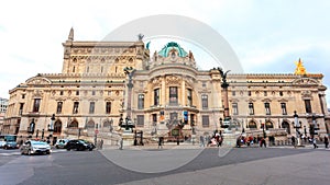 Paris, France - January 16, 2019: Opera National de Paris Grand Opera Garnier Palace