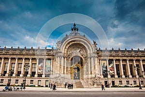 Petit Palais in a cloudy winter day just before spring