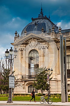 Petit Palais in a cloudy winter day just before spring