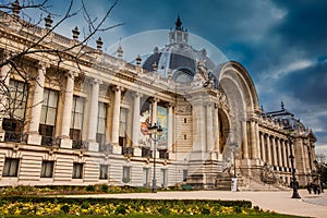 Petit Palais in a cloudy winter day just before spring