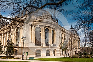 Petit Palais in a cloudy winter day just before spring