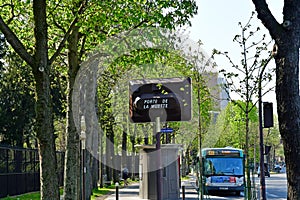 Paris; France - march 31 2019 : the Place de Colombie