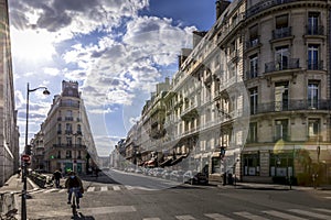 Typical haussmann buildings in Paris