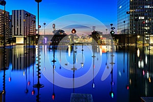 Paris, France - September 18, 2022: Modern buildings in the business district of La Defense to the west of Paris, France