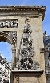 Porte Saint-Denis. Saint-Denis, Paris, France. photo