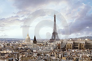 Paris from high angle view