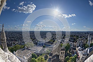 Paris huge aerial view from montmatre photo