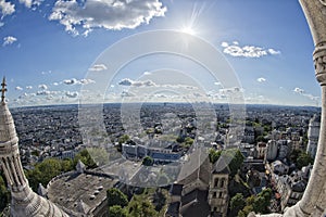 Paris huge aerial view from montmatre photo