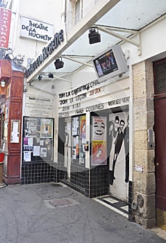 Paris,July 17th:Theatre Huchette place from Paris in France