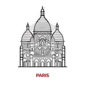 Paris Landmark Vector Illustration