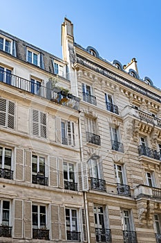 Paris, luxury parisian facade photo