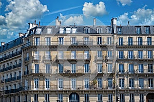 Paris, luxury parisian facade photo