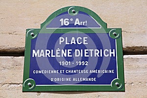 Paris - Marlene Dietrich square