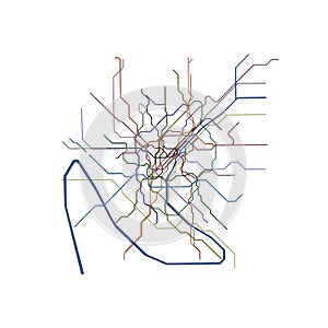 Paris metro map