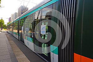 Paris metro subway train