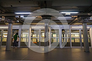 Paris metro subway train