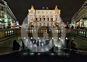 Paris Opera at night