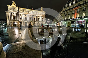 Paris Opera at night