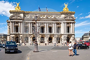 The Paris Opera or Palais Garnier in central Paris