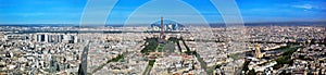 Paris panorama, France. Eiffel Tower, Les Invalides. photo