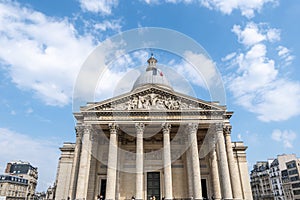 Paris pantheon in summer