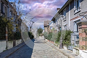 Paris, picturesque neighborhood of the Campagne a Paris