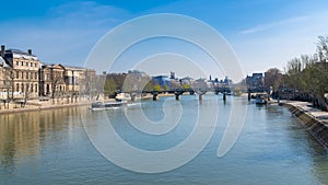 Paris, the Pont des Arts on the Seine