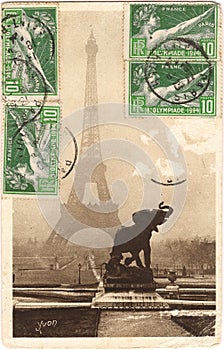 Paris postcard photo