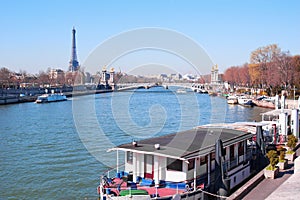 Paris from the river Sena