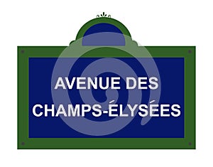 Paris road sign