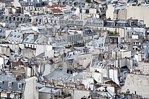 Paris roofs photo