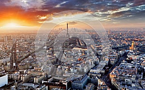 Paris skyline photo