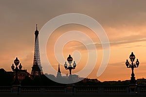 Paris sunset