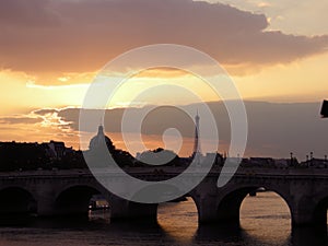 Paris Sunset photo