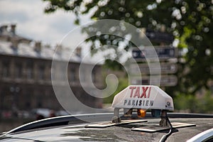 Paris Taxi Sign