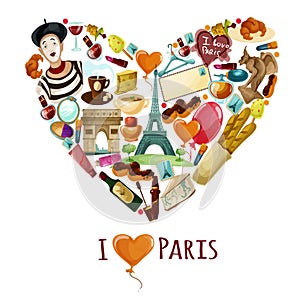 Paris Touristic Poster