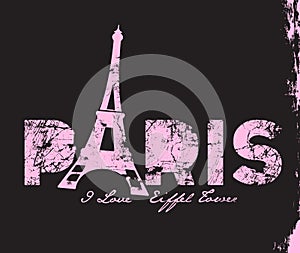 Paris tower t-shitr print design
