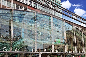 Paris train Rail Station -Gare Montparnasse. France