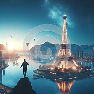 A Paris travel concept image