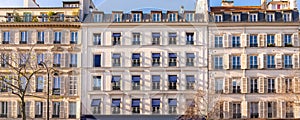 Paris, typical facade photo