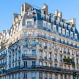 Paris, typical facade