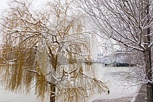 Paris under the snow